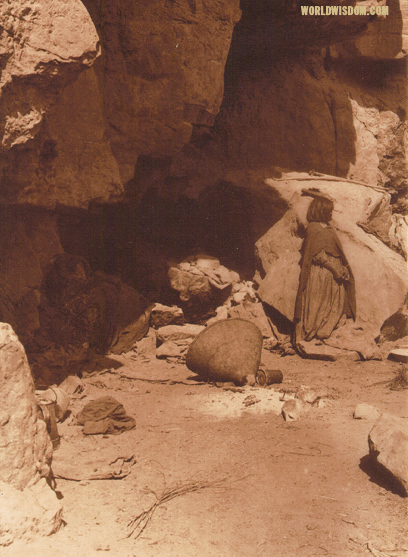 "Havasupai cliff dwelling" - Havasupai, by Edward S. Curtis from The North American Indian Volume 2