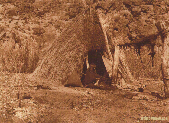 "Havasupai basket maker" - Havasupai, by Edward S. Curtis from The North American Indian Volume 2