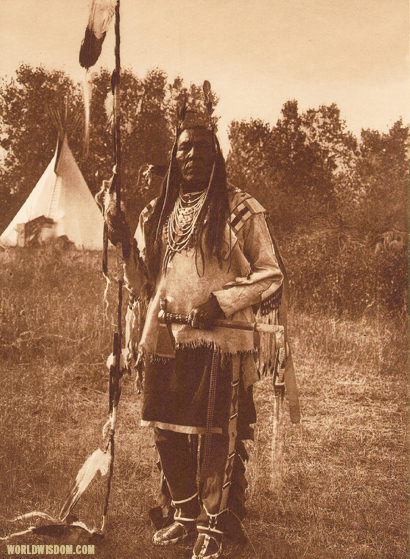 "Bird On The Ground" - Apsaroke, by Edward S. Curtis from The North American Indian Volume 4