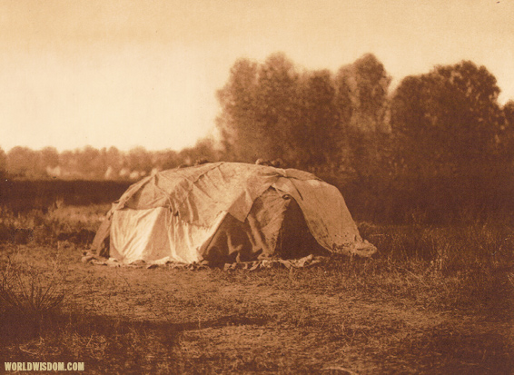 "Sweat-lodge" - Apsaroke, by Edward S. Curtis from The North American Indian Volume 4