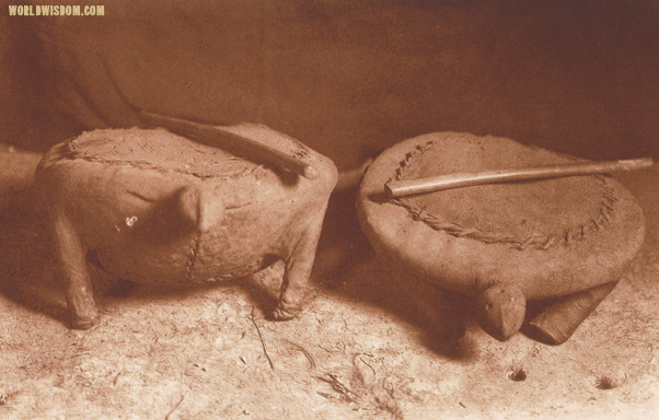 "The sacred turtles" - Mandan, by Edward S. Curtis from The North American Indian Volume 5

