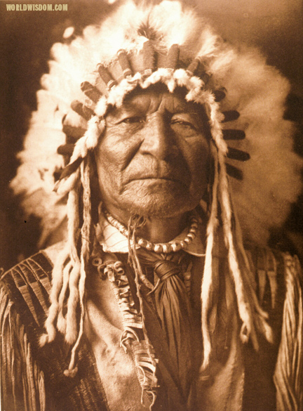 "Sitting Bear" - Arikara, by Edward S. Curtis from The North American Indian Volume 5

