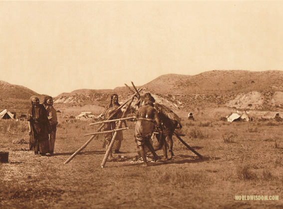 "Crazy dancers" - Cheyenne, by Edward S. Curtis from The North American Indian Volume 6