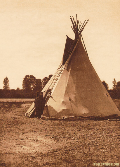 "Arapaho camp" - Arapaho, by Edward S. Curtis from The North American Indian Volume 6