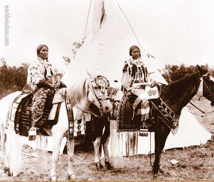 Lucy Pierre and daughter - Flathead