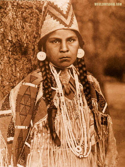 "Umatilla maid", by Edward S. Curtis from The North American Indian Volume 8

