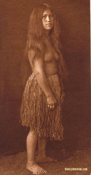 "Quinault girl", by Edward S. Curtis from The North American Indian Volume 9

