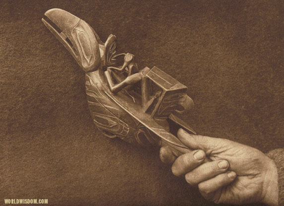 "A Haida shaman's rattle - Haida", by Edward S. Curtis from The North American Indian Volume 11
