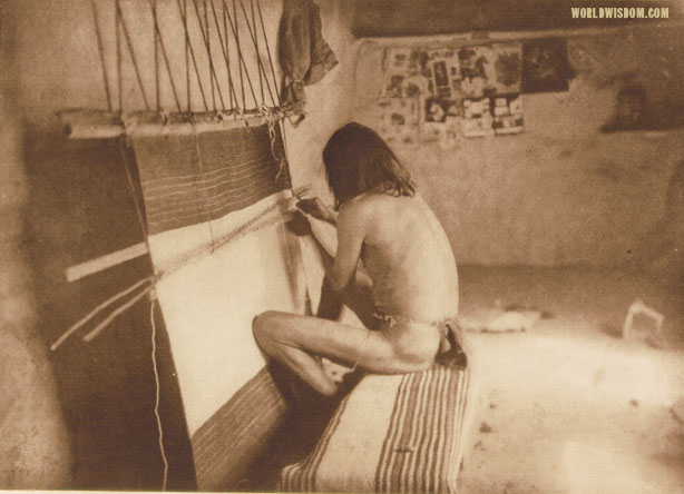 "The weaver - Hopi", by Edward S. Curtis from The North American Indian Volume 12

