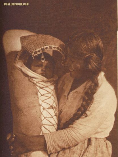 "Achomawi mother and child - Achomawai", by Edward S. Curtis from The North American Indian Volume 13

