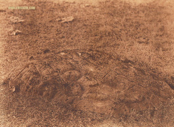 "Conception rock near Ukiah - Pomo", by Edward S. Curtis from The North American Indian Volume 14
