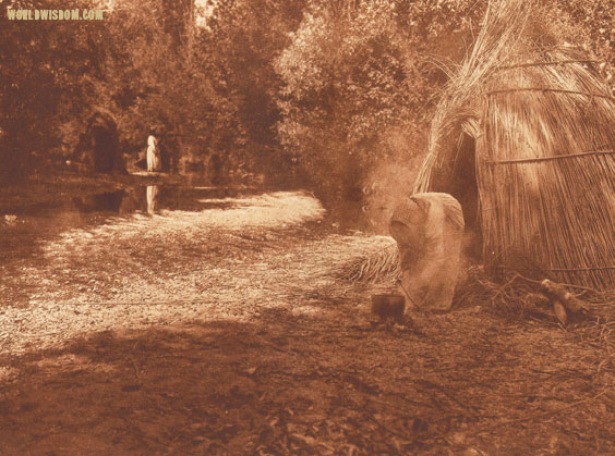 "A summer camp - Lake Pomo", by Edward S. Curtis from The North American Indian Volume 14
