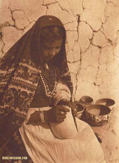 "Felicia" - Isleta, by Edward S. Curtis from The North American Indian Volume 16
