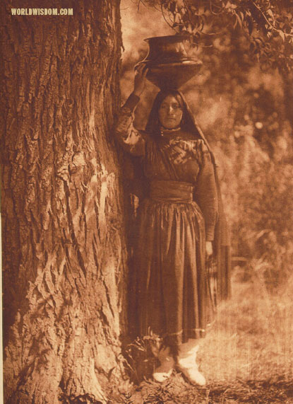 "In the forest" - Taos, by Edward S. Curtis from The North American Indian Volume 16
