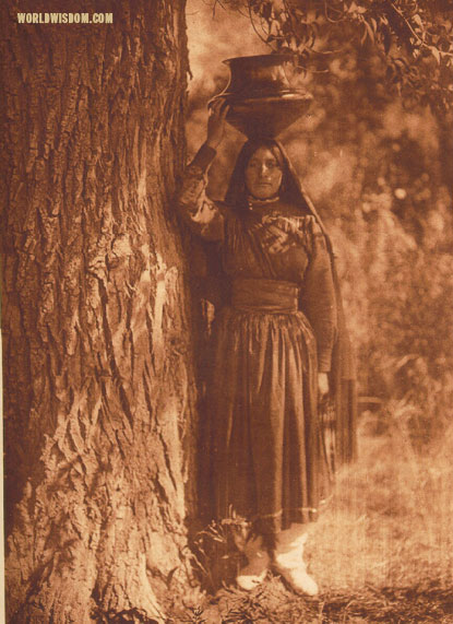 "In the forest" - Taos, by Edward S. Curtis from The North American Indian Volume 16
