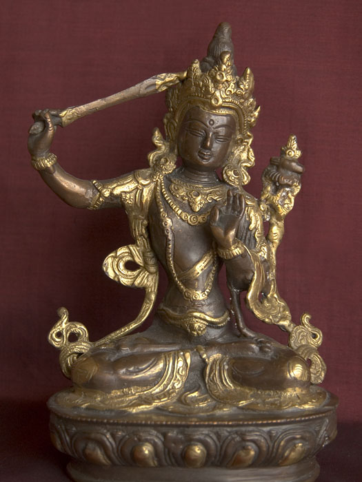 Image of a statue of Manjushri, the Bodhisattva of Wisdom