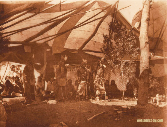 "Sun dancers" - Southern Cheyenne, by Edward S. Curtis from The North American Indian Volume 19
