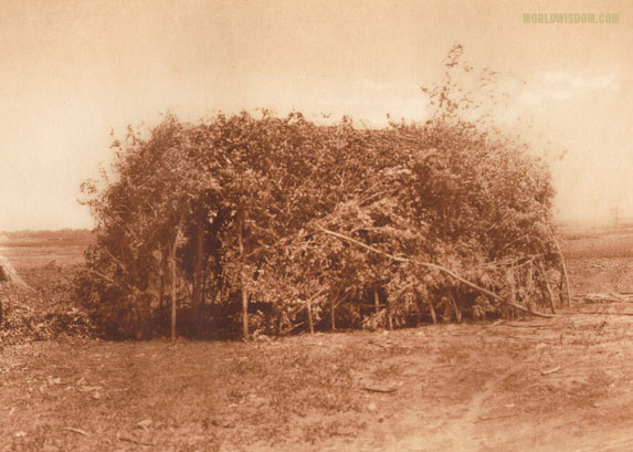 "Oto puberty lodge", by Edward S. Curtis from The North American Indian Volume 19
