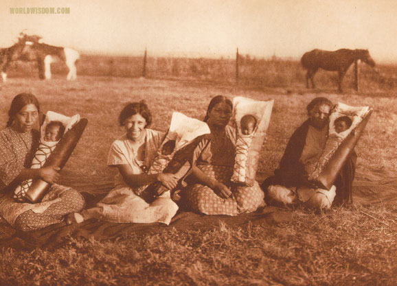 "Comanche mothers", by Edward S. Curtis from The North American Indian Volume 19
