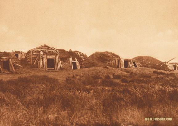 "Hooper Bay homes", by Edward S. Curtis from The North American Indian Volume 20
