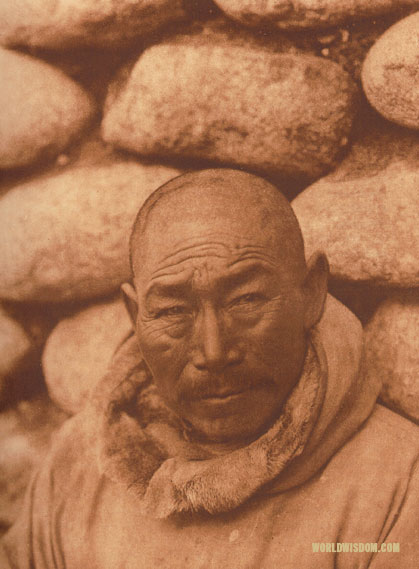 "Tahopik" - Eskimo of Little Diomede Island, by Edward S. Curtis from The North American Indian Volume 20
