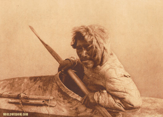 "The seal-hunter" - Noatak, by Edward S. Curtis from The North American Indian Volume 20
