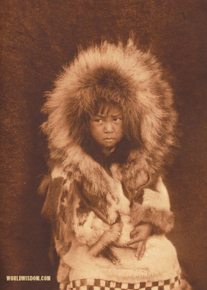 "Noatak child", by Edward S. Curtis from The North American Indian Volume 20
