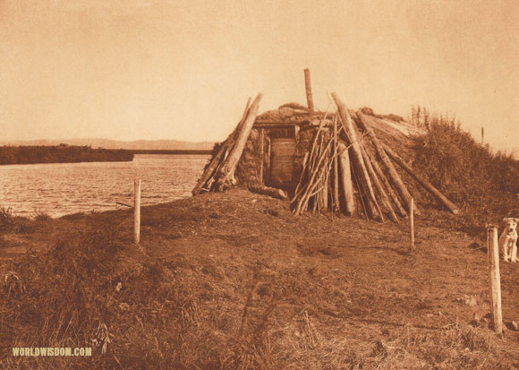 "On the Selawik River", by Edward S. Curtis from The North American Indian Volume 20
