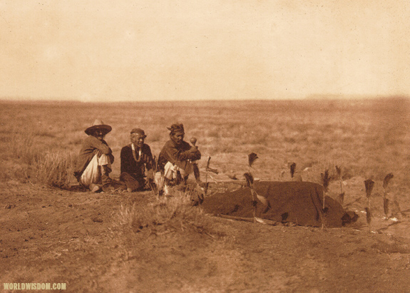 "Yebichai sweat" - Navaho, by Edward S. Curtis from The North American Indian Volume 1